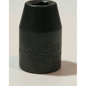 Craftsman Black 3/8" 6PT 3/8 Drive‎ Shallow Impact Socket L-AD #44573